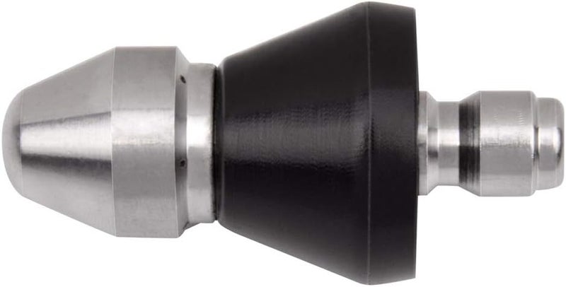 CREEXEON SN-007 Pressure Washer Sewer Jetter Nozzle,Drain Cleaning Water Jetter,5000 PSI 1/4'' Quick Disconnect Plug - Image 1