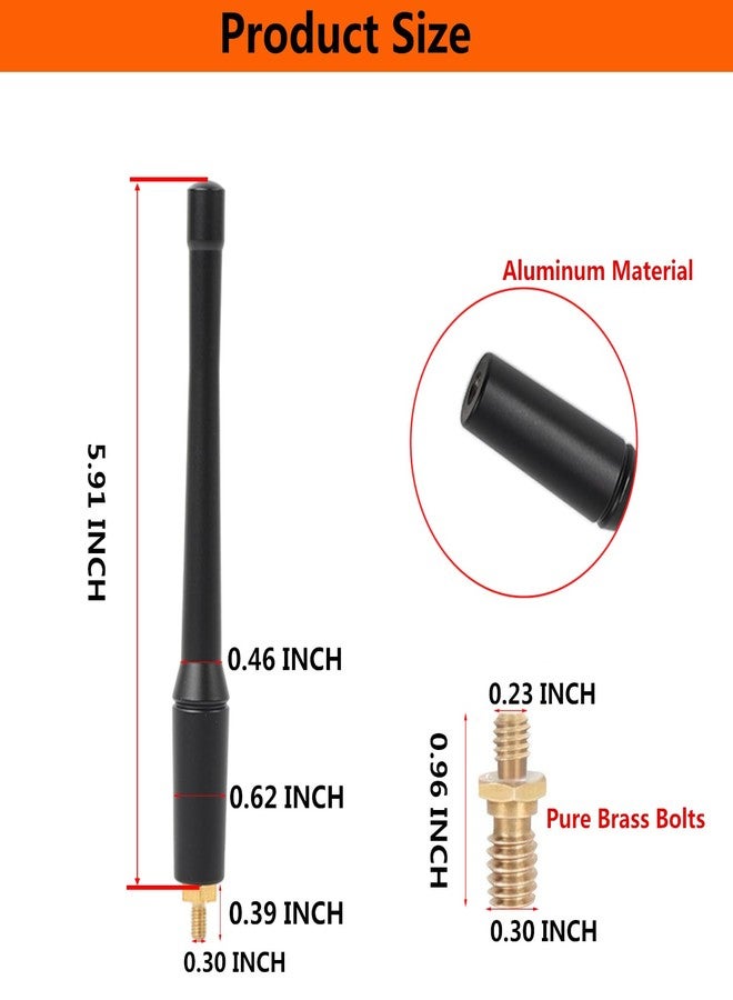 YOCTM شريط تزييني قصير للطرق الوعرة مقاس 6 بوصات لسيارات جيب رانجلر JK JL JLU JT روبيكون صحارى سبورت 2007-2024، عبوة واحدة - Image 3