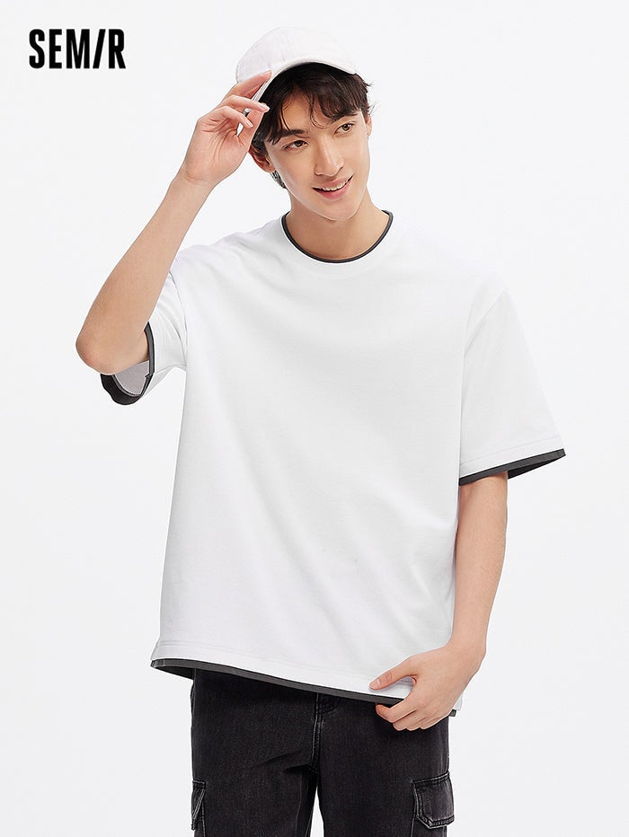 سيمير تيشيرت بطبقة متباينة للرجال - Image 2