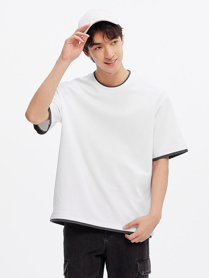 سيمير تيشيرت بطبقة متباينة للرجال - Image 1