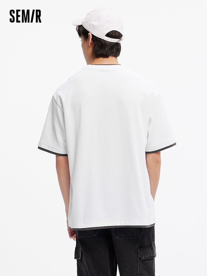 سيمير تيشيرت بطبقة متباينة للرجال - Image 4