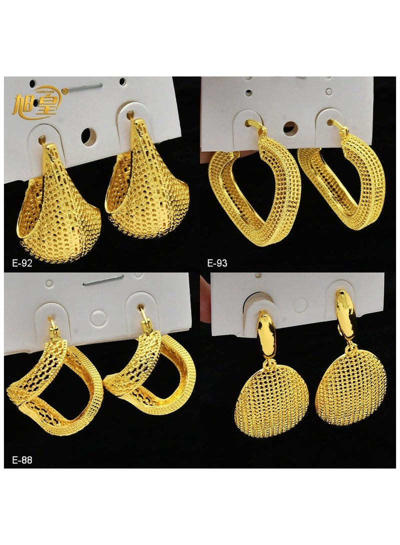 JOOLI Women Earrings Gold Jewelry Fashion Style Wealthy Ladies Wedding Jewellery - Image 2
