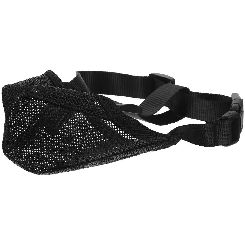 Dark Color XS Soft Mesh Dog Muzzle Breathable Anti Biting No Barking Training Mouth Cover For Large Pets - Image 2