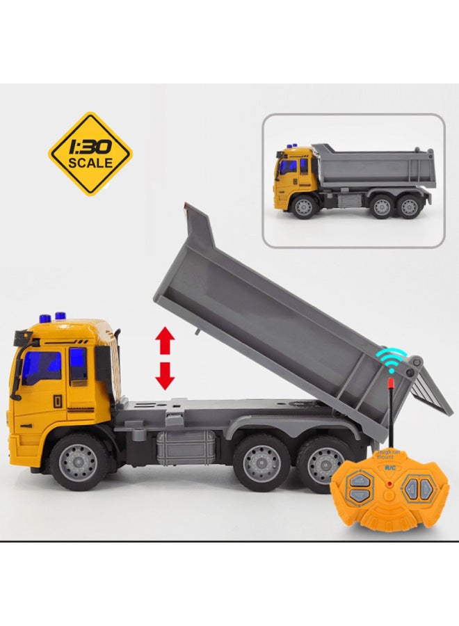 Children's Educational Remote Control Toy Truck Fire Truck Sanitation Engineering Truck Four-pass With Lithium Boy Toy Simulation Model-Color:QH833A-2D Lifting Fire Truck-Proportion:Package Four: 2 Lithium Battery 1 Charging Line 1 Remote Control Battery - Image 3