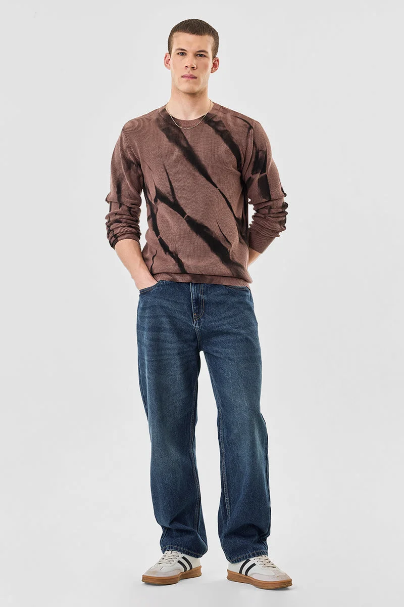 SNITCH Flat Knit Tie & Dye Sweater