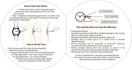 TIMEWEAR Formal Day Date Stainless Steel Watch Collection For Men Analogue Men's Watch(White Dial & Silver Colored Strap)-221Wdtg - Image 5