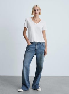 MANGO Essential V-Neck T-Shirt  - Image 1