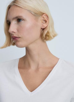 MANGO Essential V-Neck T-Shirt  - Image 4