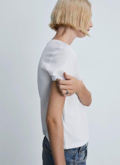MANGO Essential V-Neck T-Shirt  - Image 3
