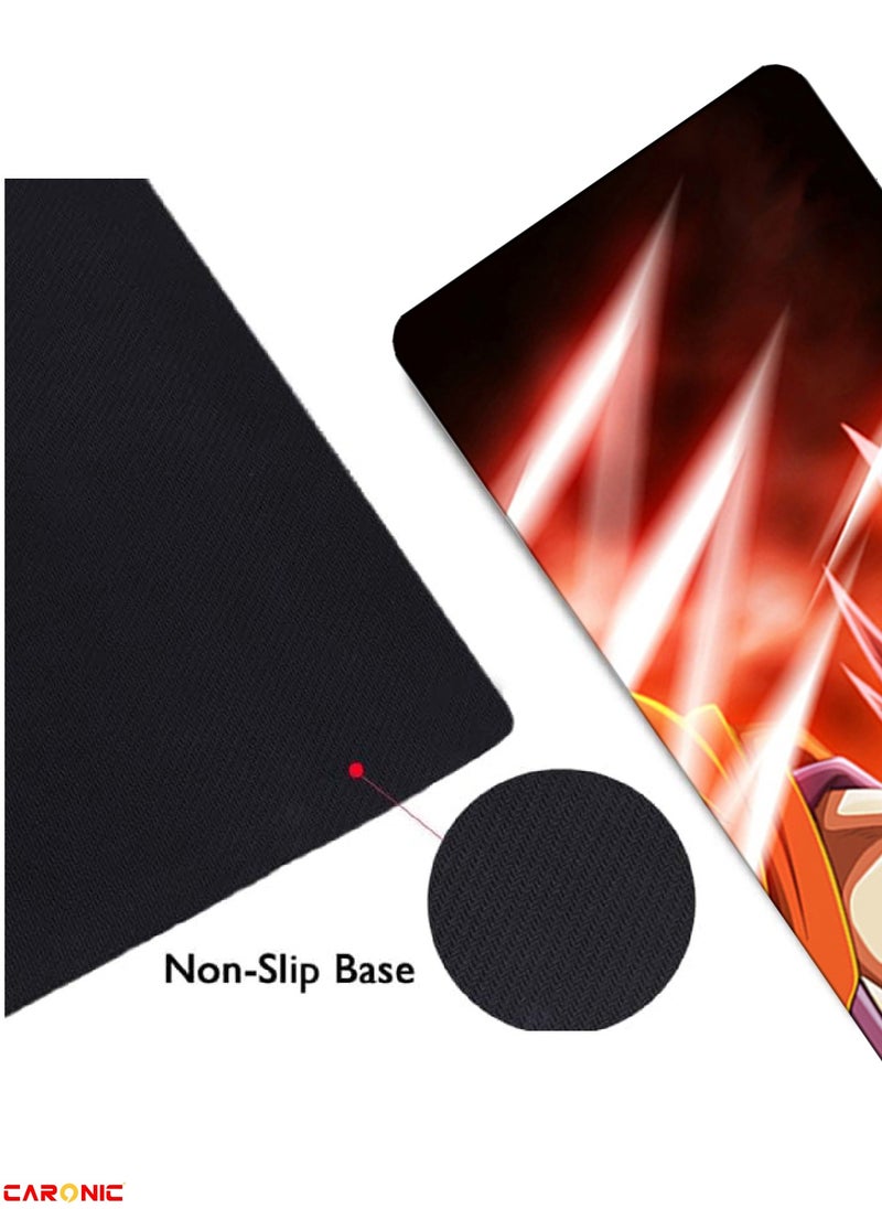 Large Gaming Mouse Pad with Superior Micro Weave Cloth Extended Desk Mousepad with Stitched Edges Non-Slip Base Water Resist Keyboard Pad For Gamer And Office Home DBZ 161