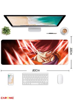 CARONIC Large Gaming Mouse Pad with Superior Micro Weave Cloth Extended Desk Mousepad with Stitched Edges Non-Slip Base Water Resist Keyboard Pad For Gamer And Office Home DBZ 161  - Image 3