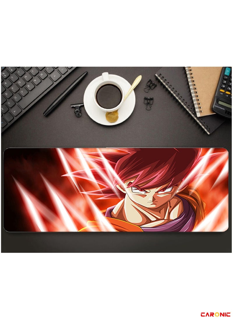 Large Gaming Mouse Pad with Superior Micro Weave Cloth Extended Desk Mousepad with Stitched Edges Non-Slip Base Water Resist Keyboard Pad For Gamer And Office Home DBZ 161