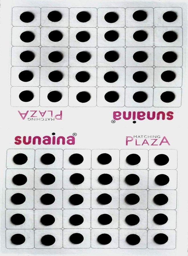 Sunaina Matching Plaza Black Round Bindis for Women Size-5 (Size 7mm) - Image 3