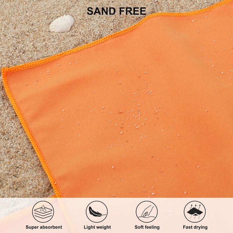 Rainleaf Odor free color Microfiber Towel Perfect Travel & Gym & Camping Towel. Quick Dry - Super Absorbent - Ultra Compact - Lightweight. Suitable for Trip, Beach, Shower, Backpacking, Pool Globally popular elegant design - Image 5