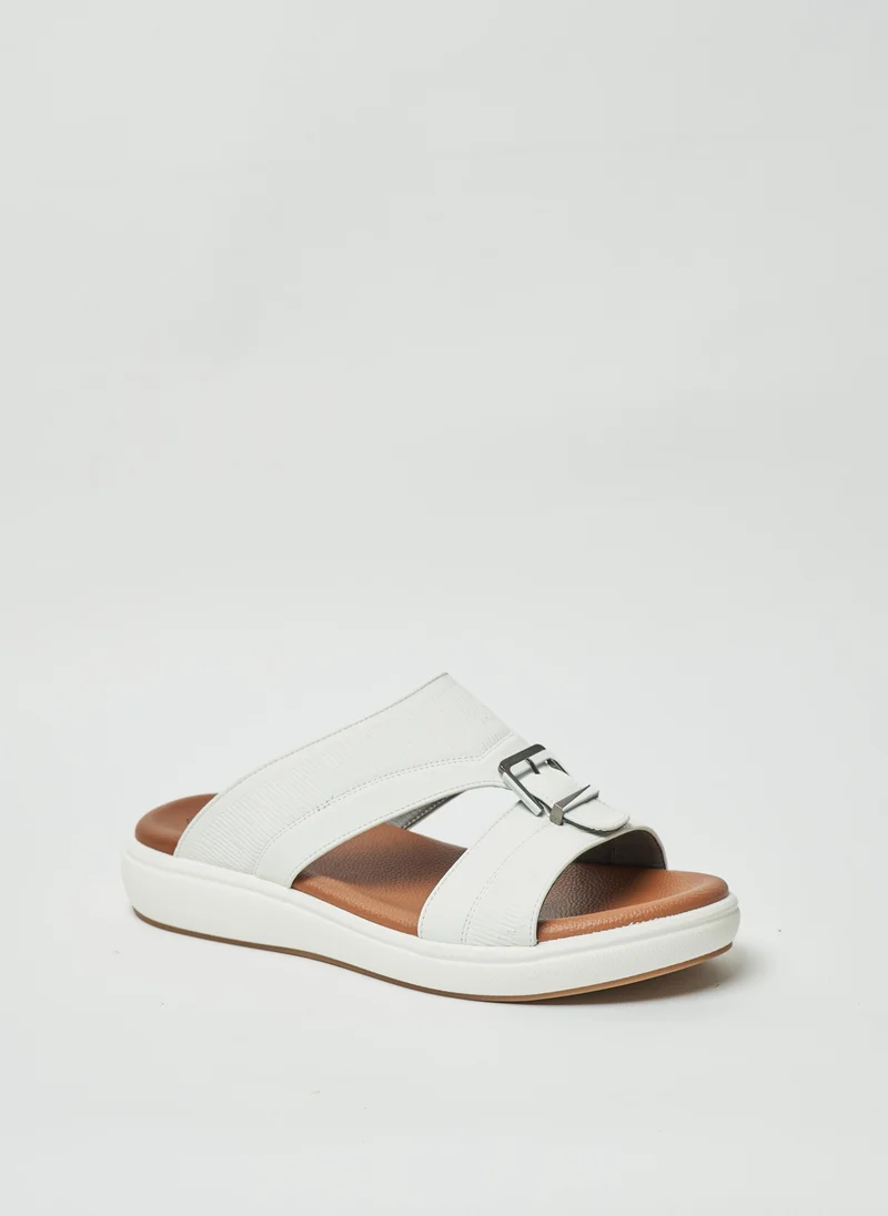 جيومني Geoomnii Mens Arabic Sandals White