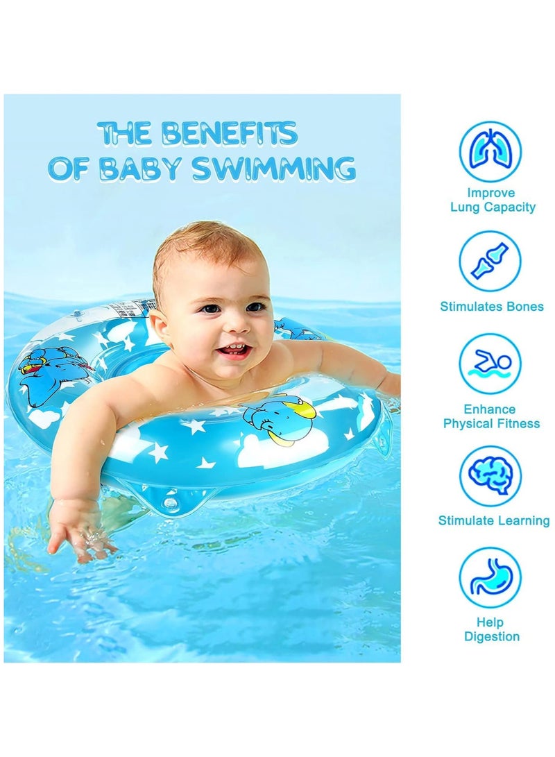INSIJAM Baby Pool Float Baby Swimming Float Ring Inflatable Swimming Ring with Float Seat for 6-36 Months Children - Image 2