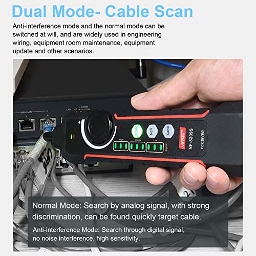 NOYAFA New Upgraded NF-8209S Network Cable Tester, Multifunctional Cable Length Tester for The CAT5, CAT6, LAN Cable Finder and POE Tester - Image 4