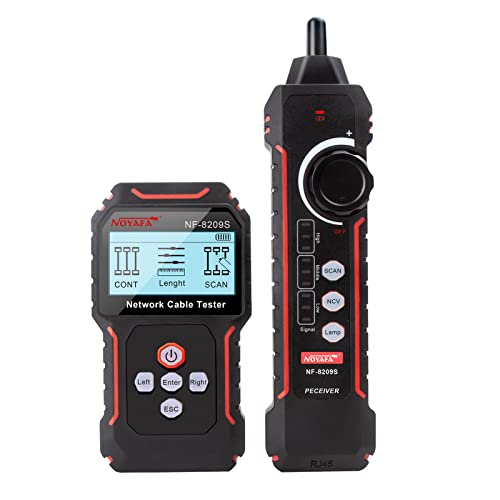 NOYAFA New Upgraded NF-8209S Network Cable Tester, Multifunctional Cable Length Tester for The CAT5, CAT6, LAN Cable Finder and POE Tester - Image 1