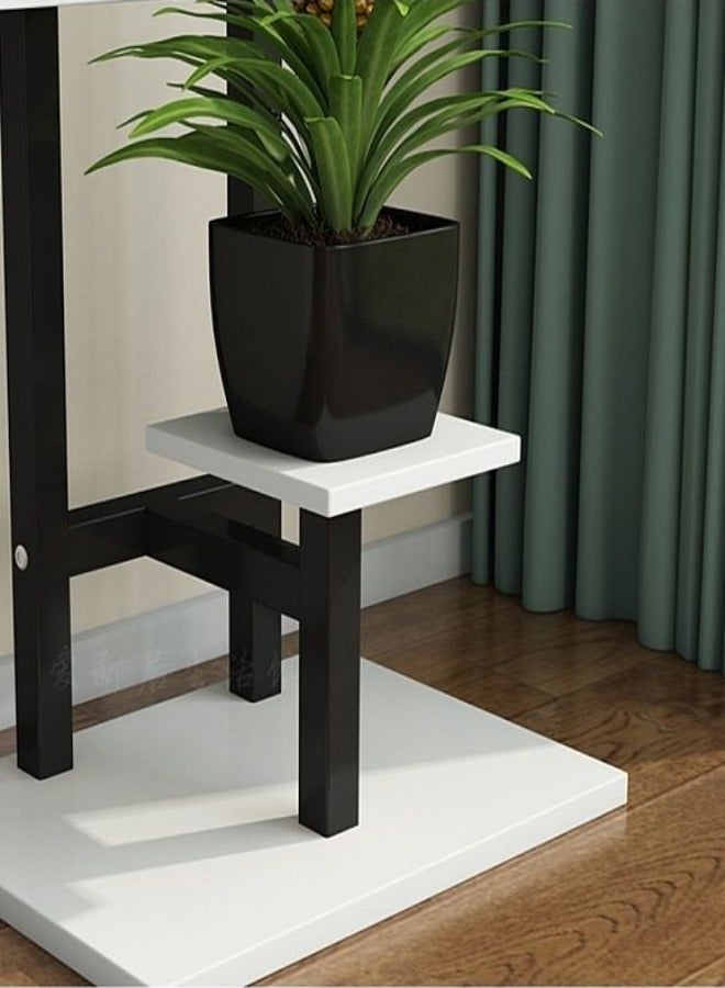 MIXDE Metal Plant Stand,3-Tier Plant Holders Indoor Stand,Patio Corner Plant Rack With 3 Trays For Living Room,Balcony,Garden  - Image 3