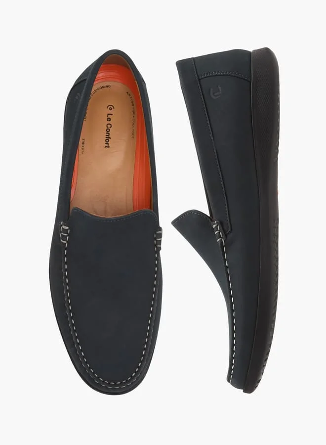 Le Confort Mens Solid Slip-On Moccasins