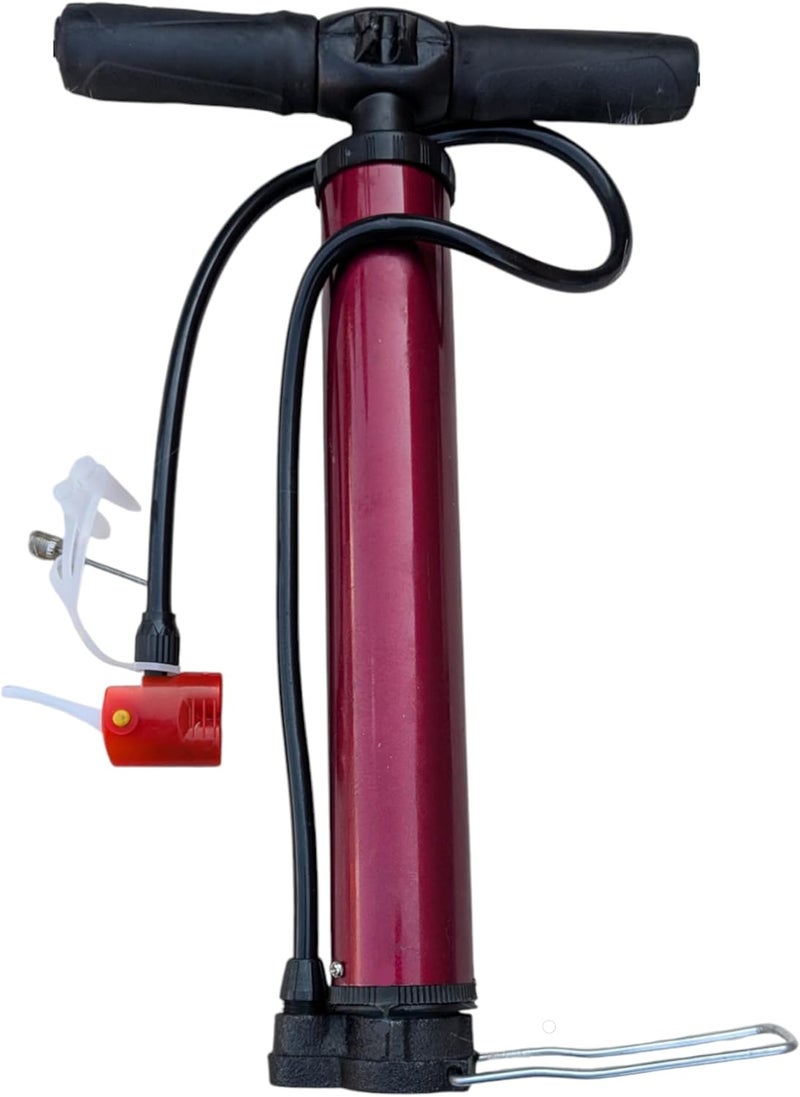 ALKAYAN Air Pump for Bicycles and Motorcycles, Multicolor, High Quality Bike Pump - Image 1