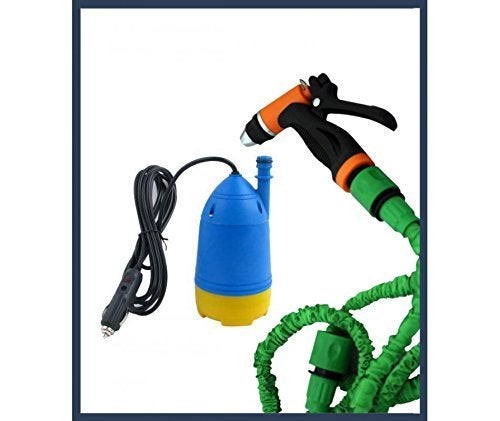 Flipco Plastic Portable High Pressure Automatic car Washer with Water Spray Gun 10 m Special Hose Pipe with Submersible Pumps - Image 5