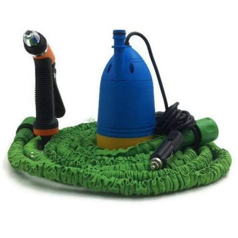 Flipco Plastic Portable High Pressure Automatic car Washer with Water Spray Gun 10 m Special Hose Pipe with Submersible Pumps - Image 2