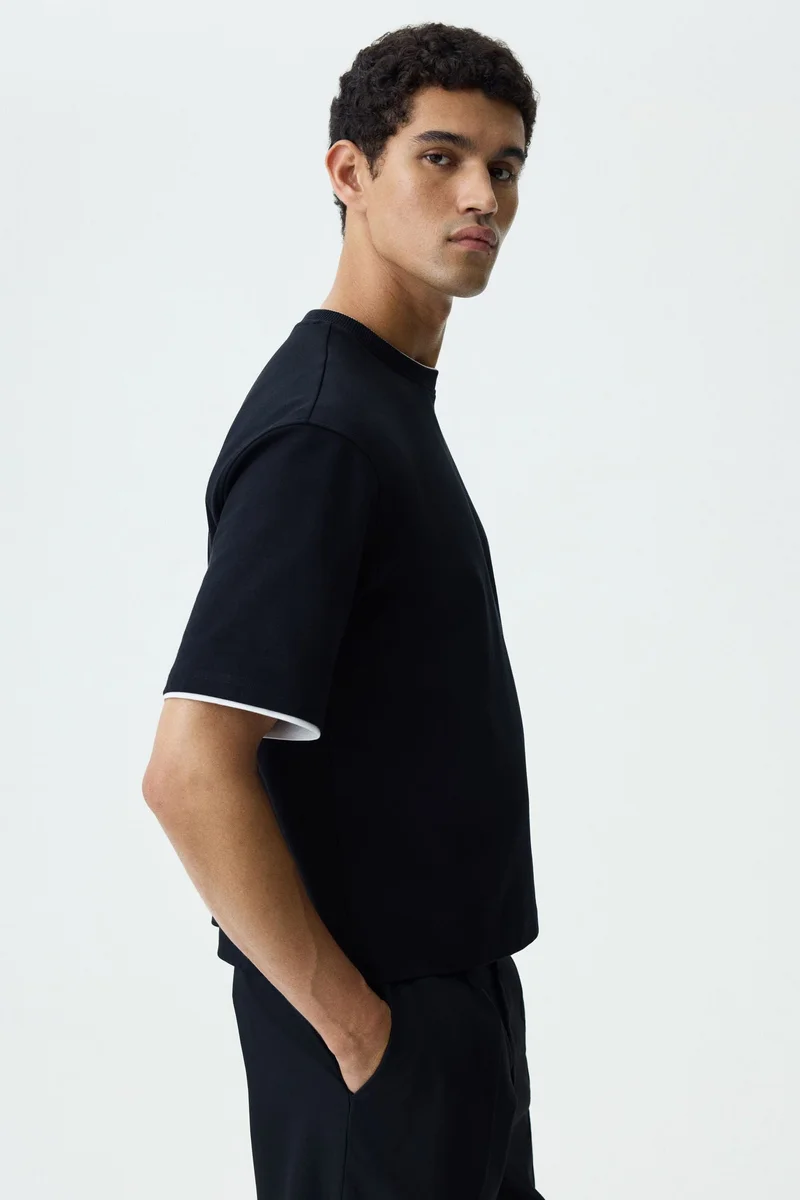 H&M  Relaxed Fit Boxy T-shirt for Men | Best Price UAE