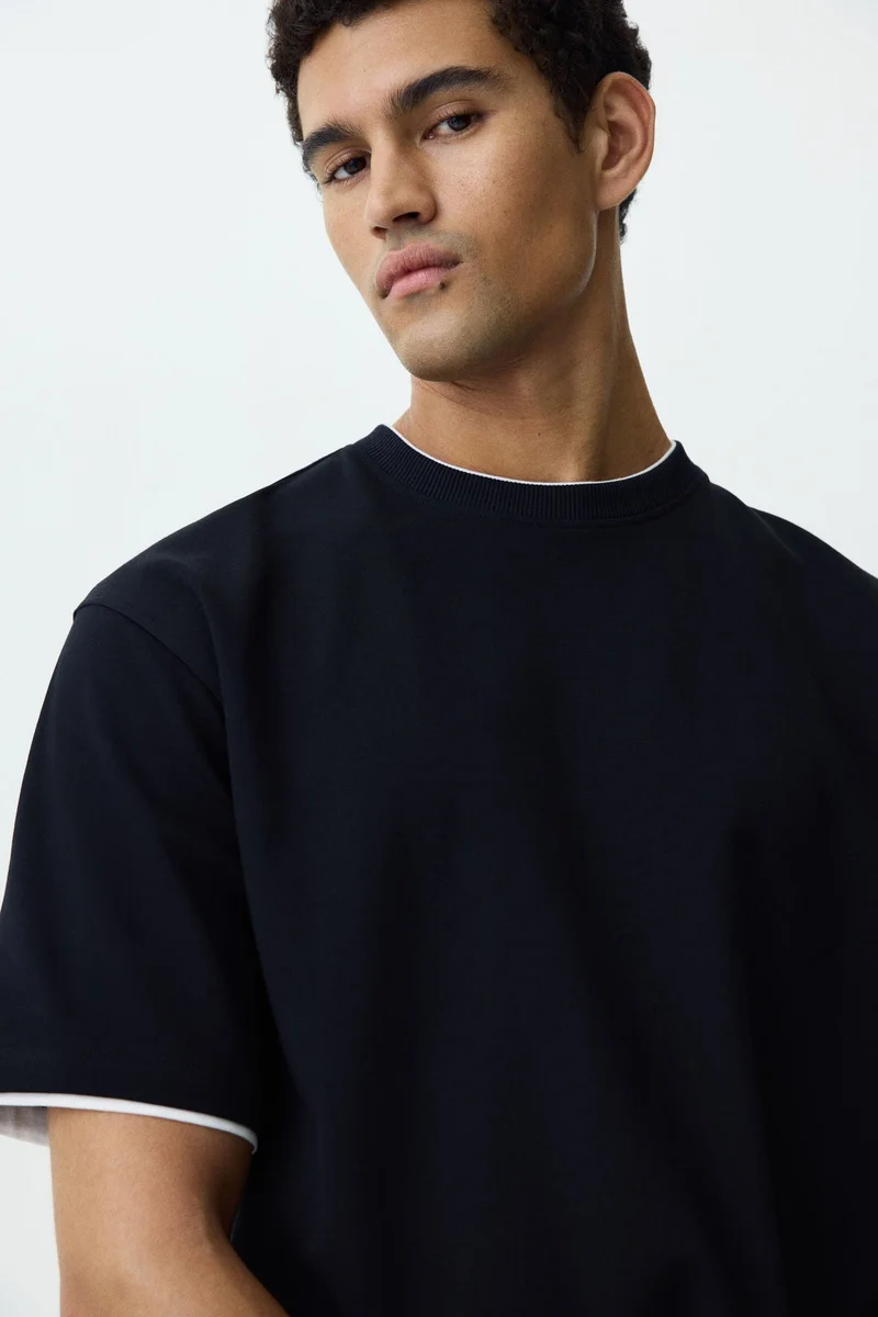 H&M  Relaxed Fit Boxy T-shirt for Men | Best Price UAE