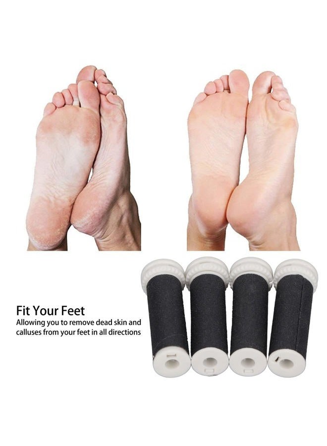 yuyte 4pcs Replacement Roller, Electric Foot File Grinding Tool Replacement Head, Callus Remover Head for Feet Pedicure Tool for Professional Electric Pedicure Tools - Image 2