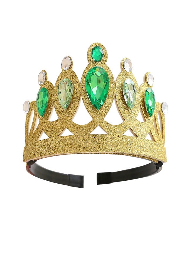 Loquat - New Birthday Gift Children's Crown Hairband Green - Image 1