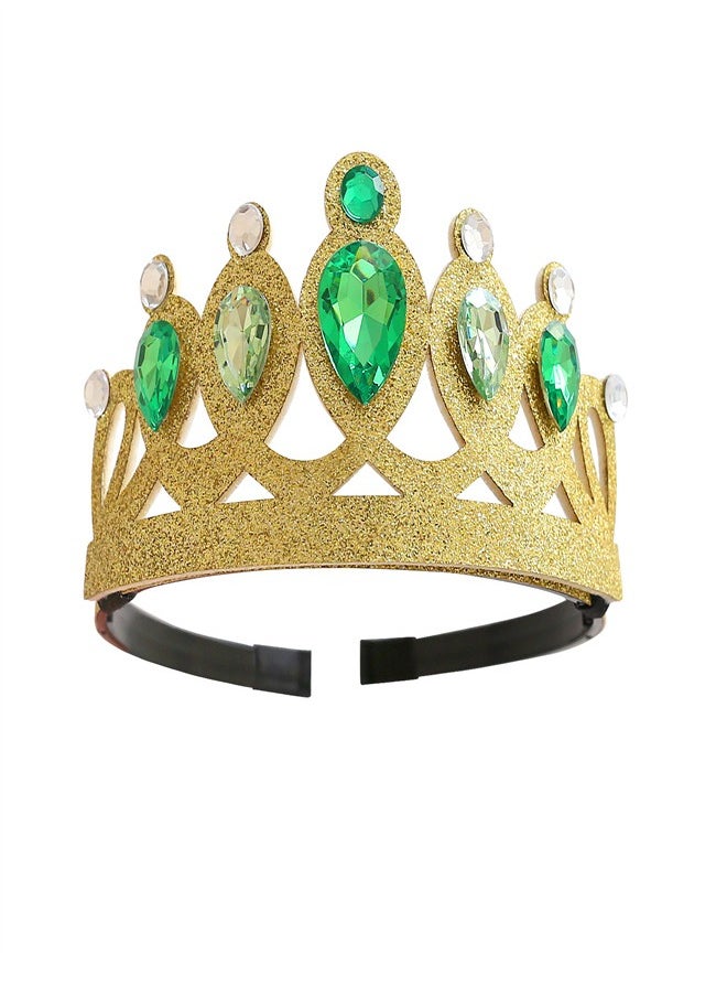 Loquat - New Birthday Gift Children's Crown Hairband Green - Image 1