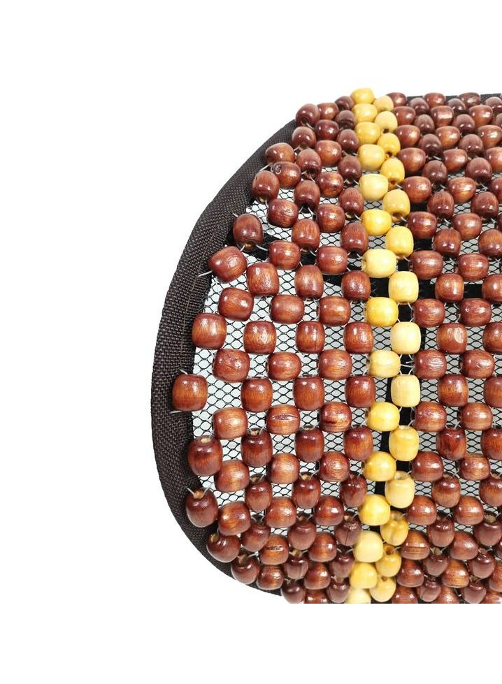 Back Rest Lumbar Support Acupressure Seat Cushion for Car Chair Seat Wooden Bead Cushion 1 Pcs - Image 2