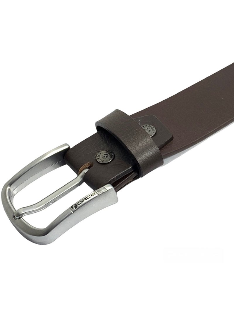 فورس حزام جلد طبيعي للرجال في صندوق الهدايا؛ حزام جان كلاسيكي 40 ملم؛ أحزمة للرجال كاجوال بإبزيم دبوس - Image 3