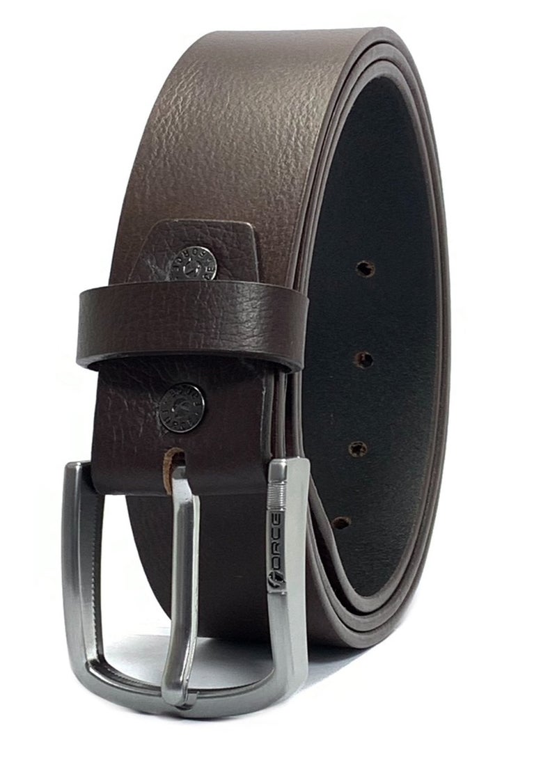 فورس حزام جلد طبيعي للرجال في صندوق الهدايا؛ حزام جان كلاسيكي 40 ملم؛ أحزمة للرجال كاجوال بإبزيم دبوس - Image 5