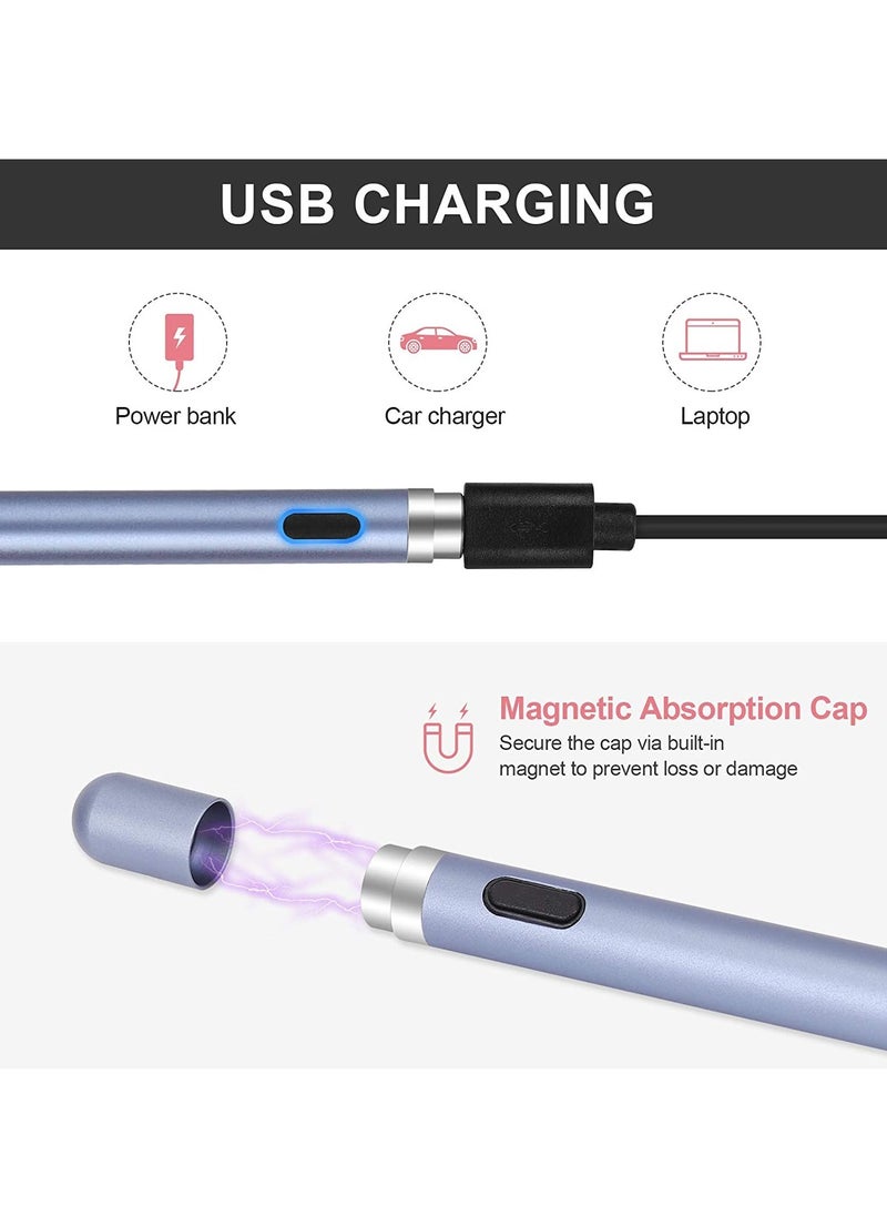 ELTRAZONE Active Stylus Pens for Touch Screens, Rechargeable Digital Stylish Pen Pencil Universal for iPhone/iPad Pro/Mini/Air/Android and Most Capacitive Touch Screens  - Image 3