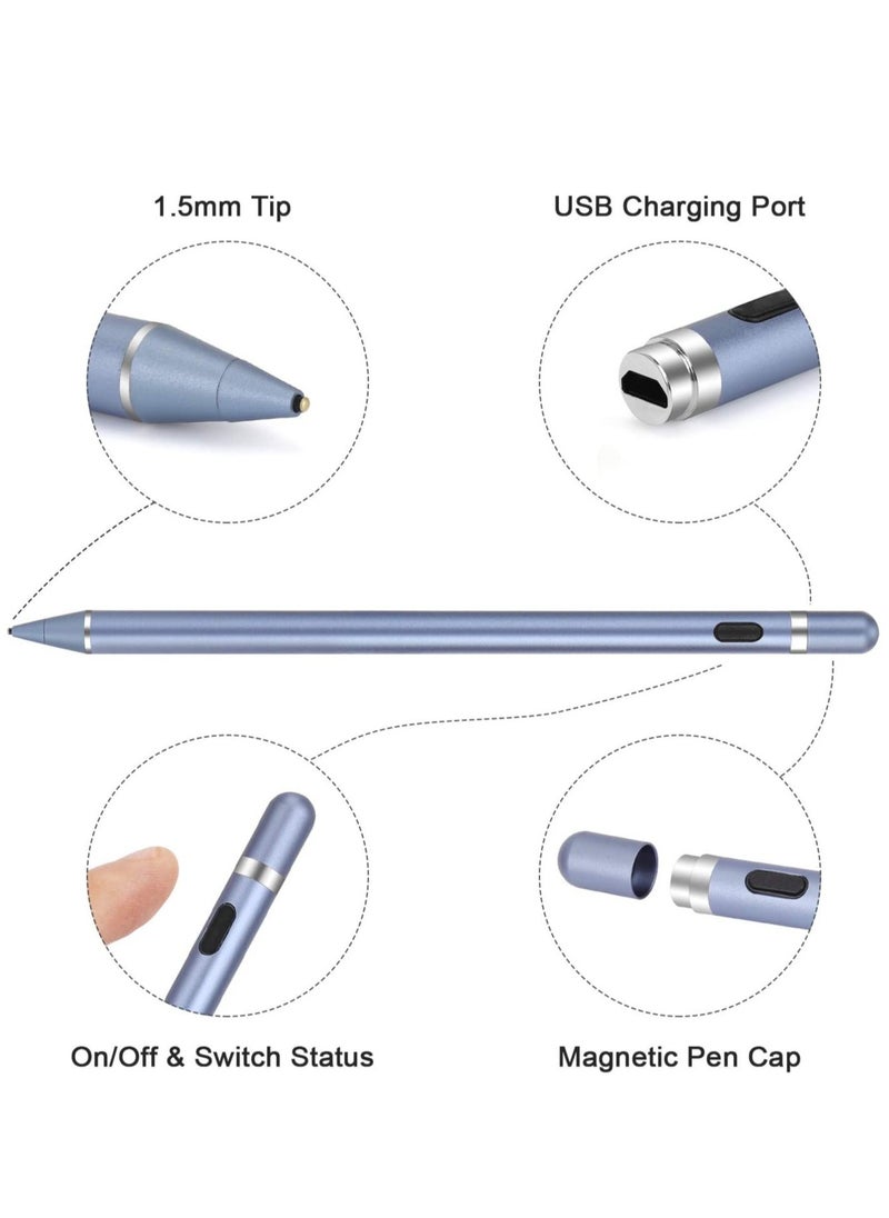 ELTRAZONE Active Stylus Pens for Touch Screens, Rechargeable Digital Stylish Pen Pencil Universal for iPhone/iPad Pro/Mini/Air/Android and Most Capacitive Touch Screens  - Image 2