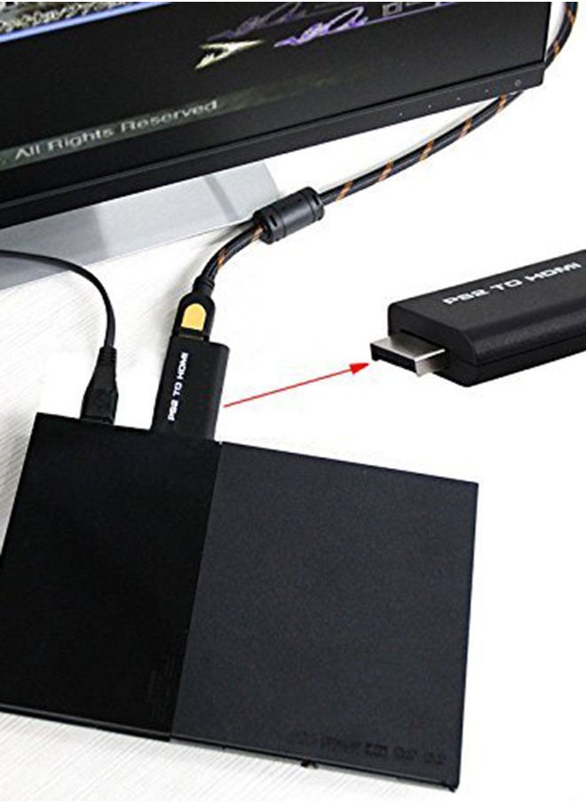 NIBEMINENT - PS2 To HDMI Wired Video Converter Audio Adapter - Image 1