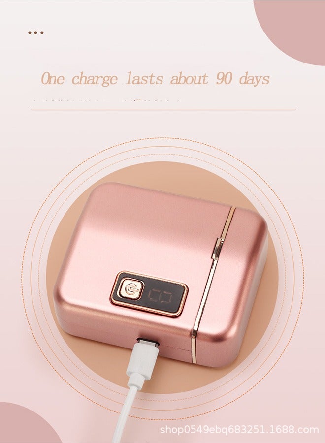 ميون مقص أظافر كهربائي جديد عالي الجودة، مبراة أظافر صامتة قابلة لإعادة الشحن مع مقص أظافر أوتوماتيكي خفيف الوزن (أبيض لؤلؤي) - Image 2