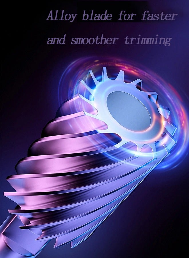 ميون مقص أظافر كهربائي جديد عالي الجودة، مبراة أظافر صامتة قابلة لإعادة الشحن مع مقص أظافر أوتوماتيكي خفيف الوزن (أبيض لؤلؤي) - Image 5