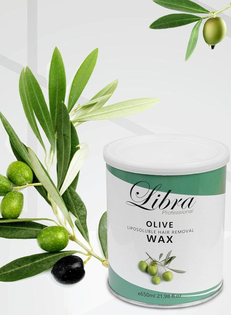 Libra Hair Removal Wax Olive 650ML 2PCS - Image 2