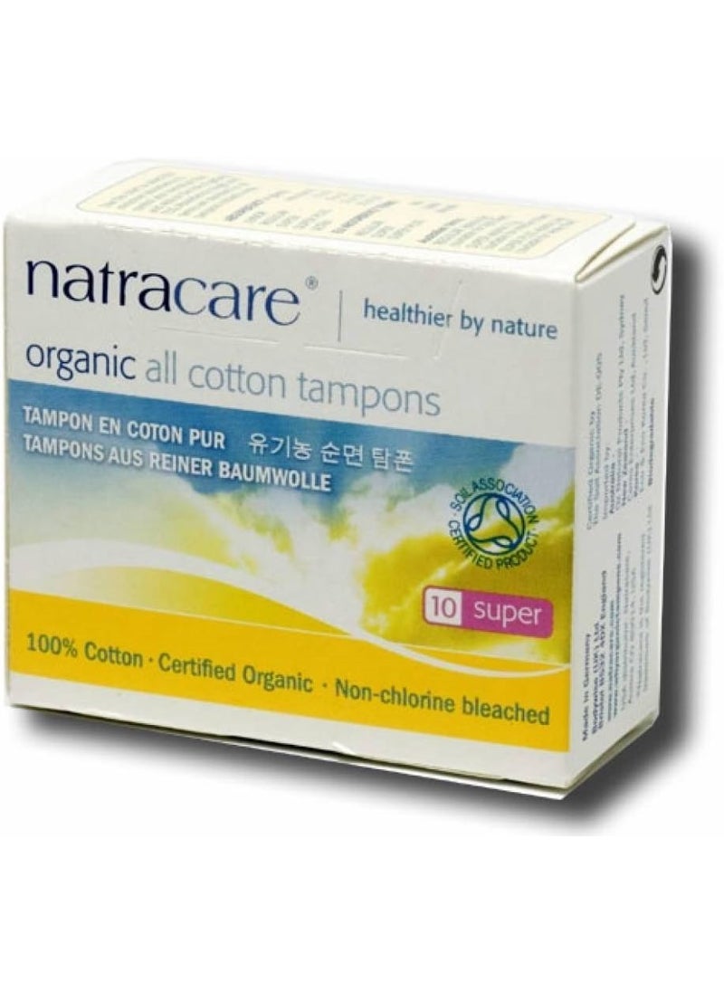 NATRACARE - Tampons, Super, 10 ct (Multi-Pack of 3 Boxes) - Image 1