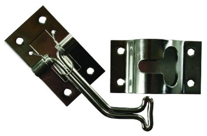 JR Products 11765 45 Degree Stainless Steel T-Style Door Holder - Image 5
