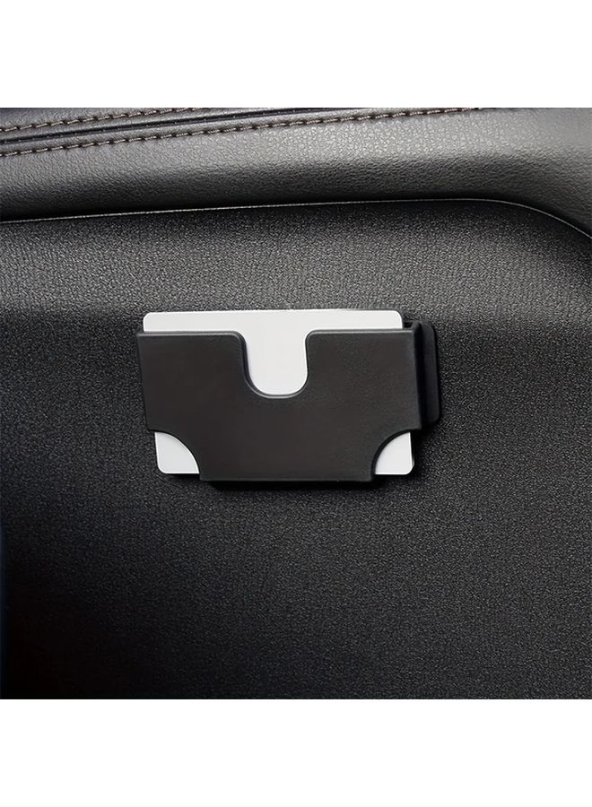 Universal Black Car Sun Visor Card Holder PVC Clip On Dashboard Organizer - Image 5
