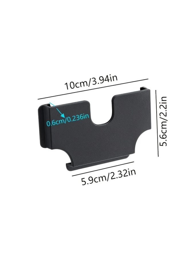 Universal Black Car Sun Visor Card Holder PVC Clip On Dashboard Organizer - Image 2