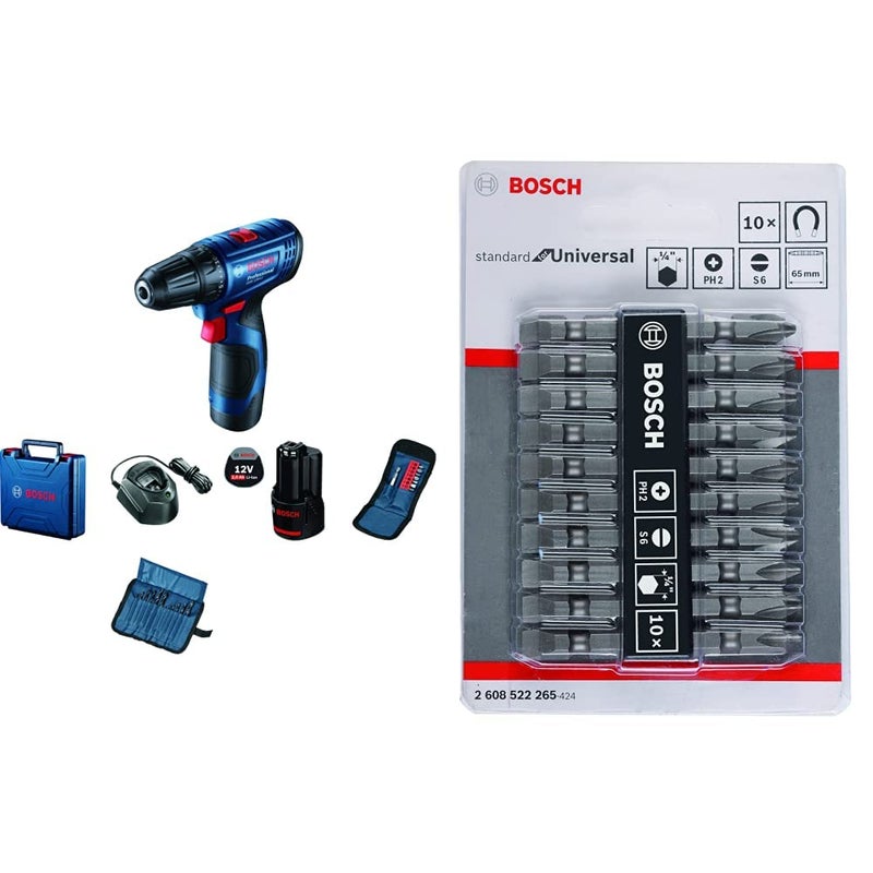 Bosch GSR 120LI Cordless Drill Driver 12V 1500 rpm 1430 Nm 10 mm Chuck 2 Speed Gearbox 0 - Image 1