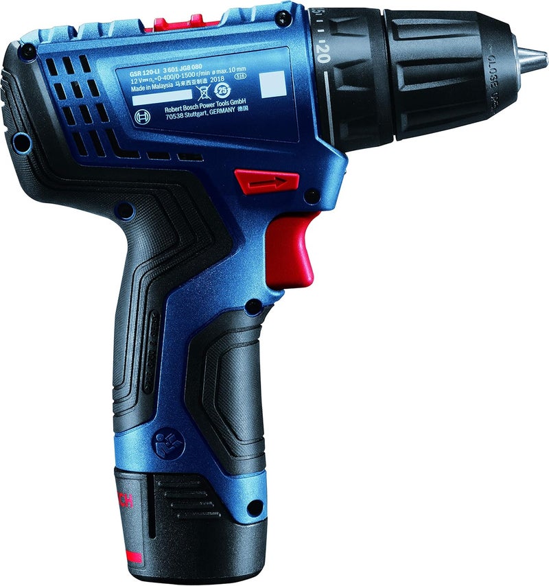 Bosch GSR 120LI Cordless Drill Driver 12V 1500 rpm 1430 Nm 10 mm Chuck 2 Speed Gearbox 0 - Image 4
