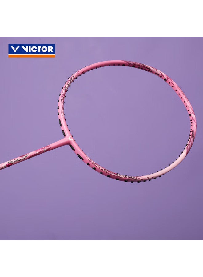 Victor Weikeda Badminton Racket Capsule Series Full Carbon Tk-Ryuga Metallic Cps Air Racket 4U Pink - Image 2
