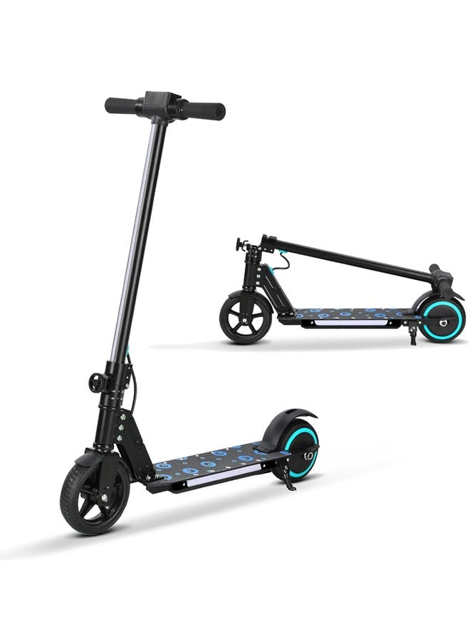 Beauenty - Electric Scooter With Dual Brake System, Portable Foldable Electric Scooter With Display And Light, Lightweight And Easy To Carry, Max 12 Km/H Speed, Max 14 Km Travel Distance (Black) - Image 1