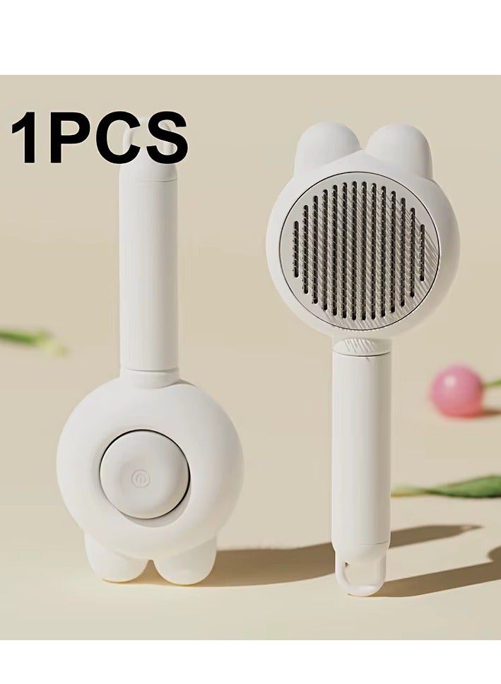 Queens Gentle Stainless Steel Hair Brush - Perfect for Detangling and Promoting Healthy Fur in Pets (Grey) - Image 1